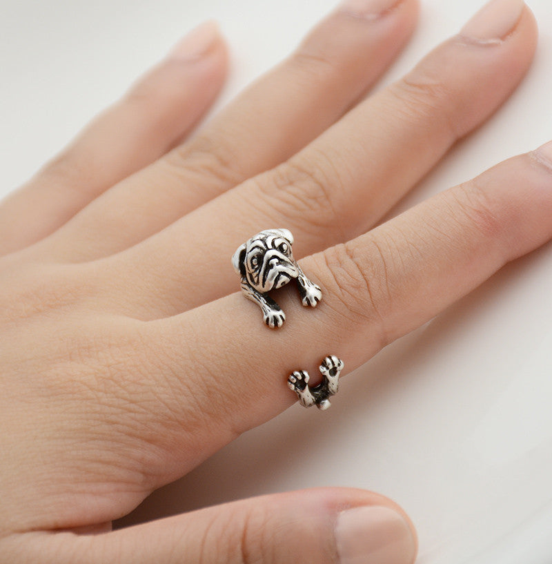 Pug Wrap Ring