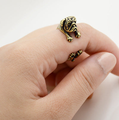 Pug Wrap Ring