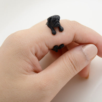 Pug Wrap Ring