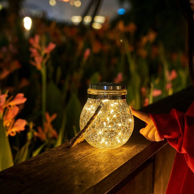 Solar-powered Glass Light